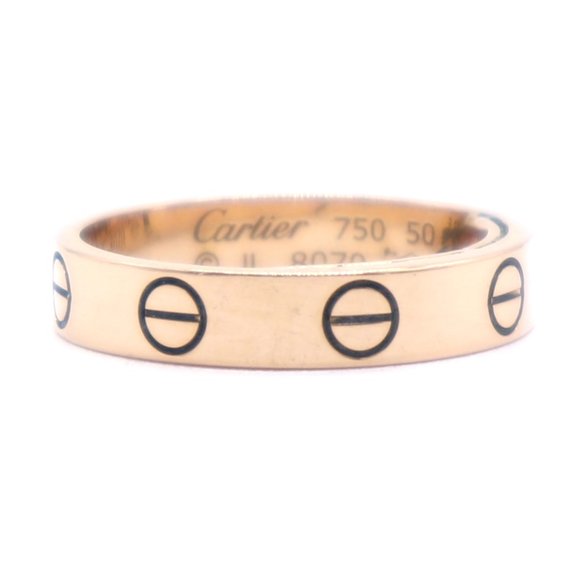 Cartier Jewelry - Cartier #43681 Rose Pink 18k Gold Love Wedding Band 3.5mm Wide Size 50 4.25 Ring